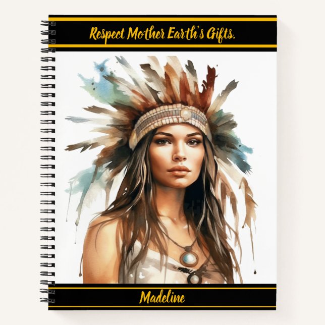 Native Art Logbook: Bold Patterns Notebook (Front)