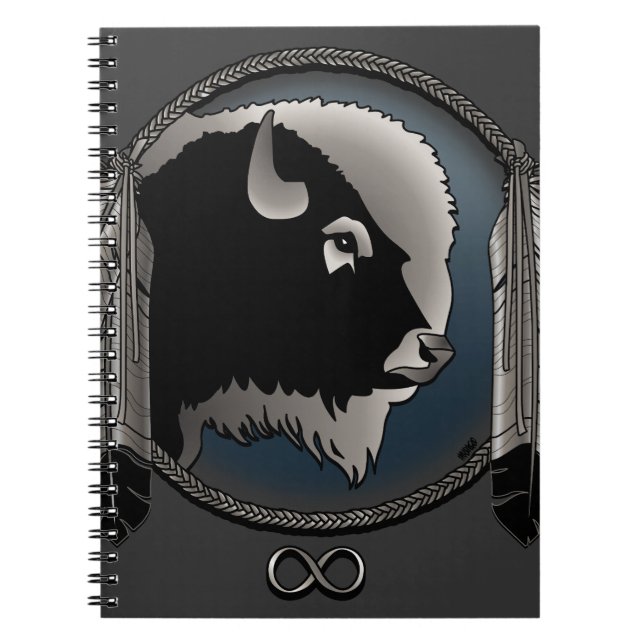 Native Art Notebook Spiritual Animal Metis Journal (Front)