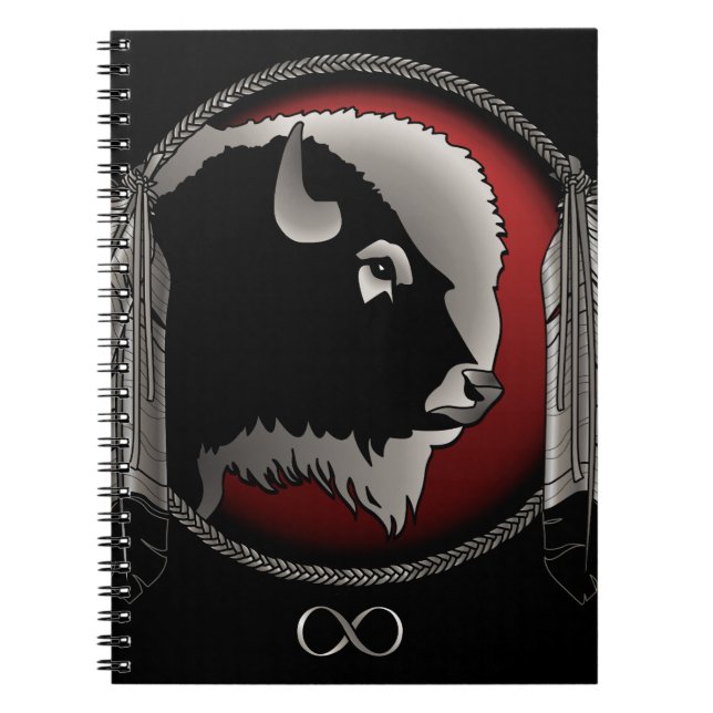 Native Art Notebook Spiritual Animal Metis Journal (Front)
