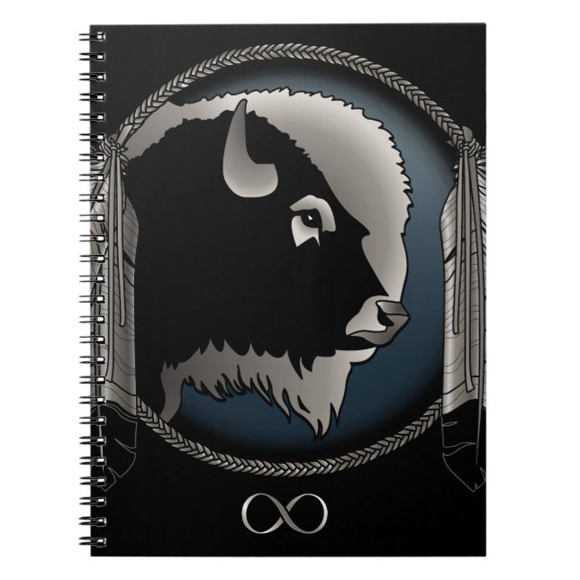 Native Art Notebook Spiritual Animal Metis Journal (Front)