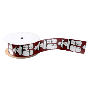 Native Art Ribbon Paper Custom Inukshuk Ribbon Satin Ribbon