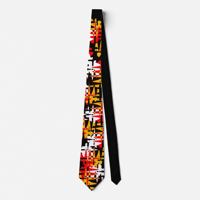 Native Art Ties Tribal Spiritual 4 Nations Necktie (Front)