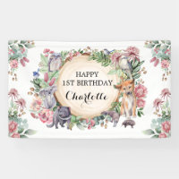 Native Australian Animals Floral Happy Birthday