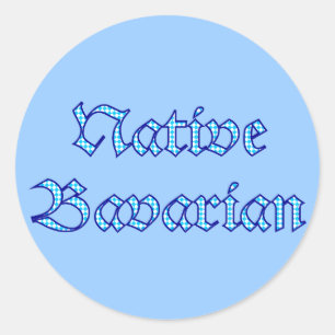 Native Bavarian Bavaria Bayern bayrisch bayerisch Classic Round Sticker