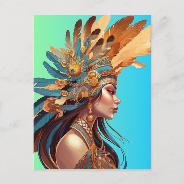 NATIVE BEAUTY #1 POSTCARD (Front)