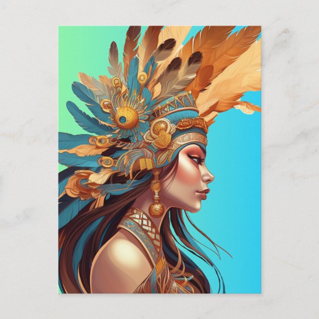 NATIVE BEAUTY #1 POSTCARD (Front)
