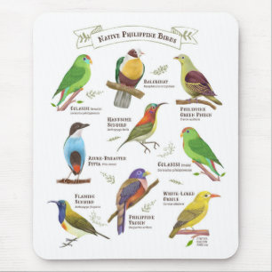 Native Birds in the Philippines Mouse Mat