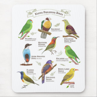 Native Birds in the Philippines Mouse Mat
