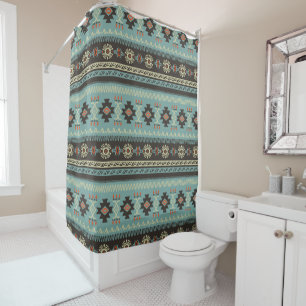 Native Blanket Pattern  Shower Curtain