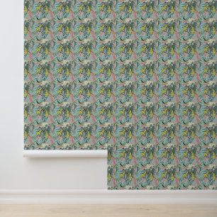 Native Bush Blooms Summer Blue Wallpaper