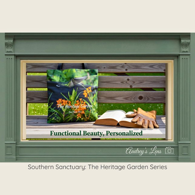 Native Butterfly Weed & Hummingbird Garden Tote Bag (Creator Uploaded)