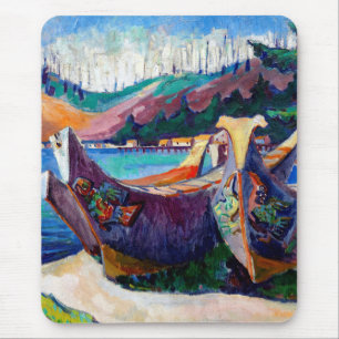 Native Canadian Emily Carr Painting War Canoes Mouse Mat
