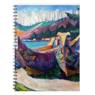 Native Canadian Emily Carr Painting War Canoes Notebook