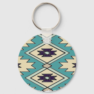 Native Chieftain Pattern Keychain