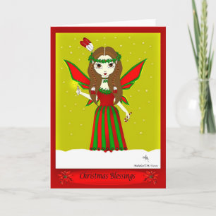 Native Christmas Fairy Holiday Card