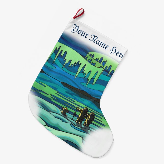 Native Christmas Stockings Personalised Stockings (Front (Hanging))
