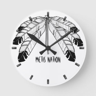 Native Clock Custom First Nation Tribe Wall Clock
