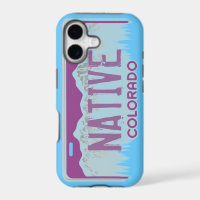 Native Colorado blue purple license plate iphone 5