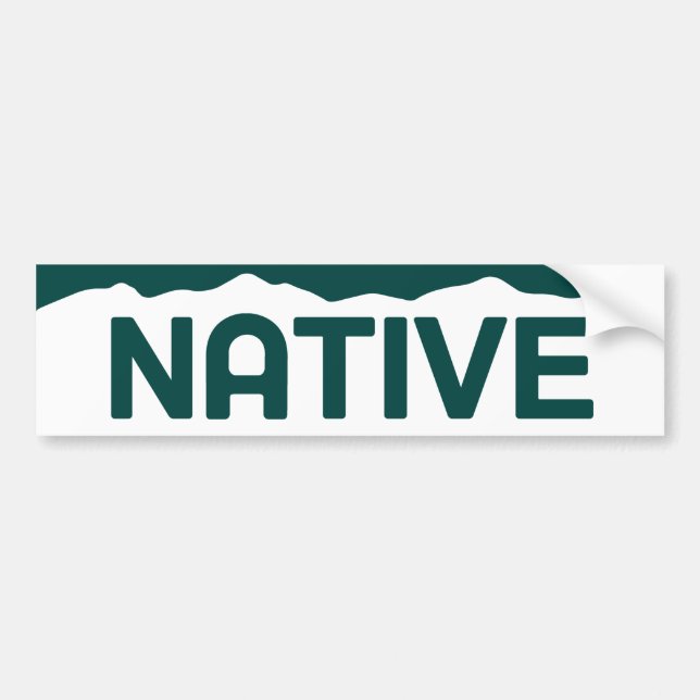 Native Colorado Bumper Sticker (Front)