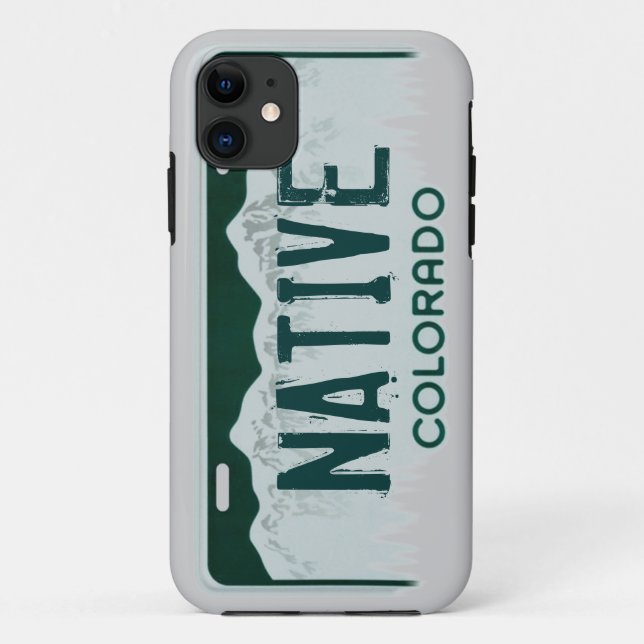 Native Colorado license plate iphone 5 case (Back)