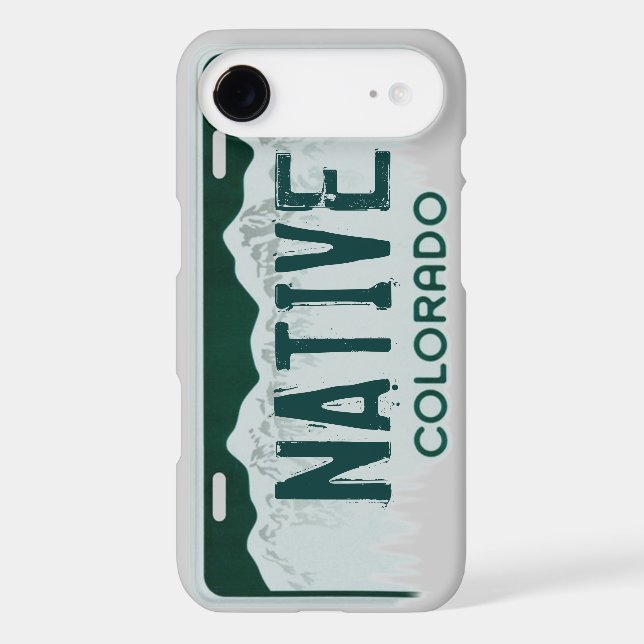 Native Colorado license plate iPhone 6 case (Back)