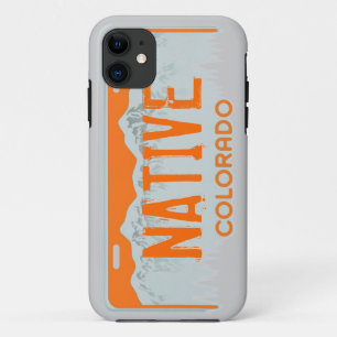 Native Colorado orange license plate iphone 5 case
