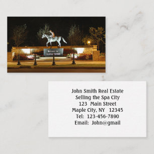 Native Dancer Horse Statue Saratoga Business Card