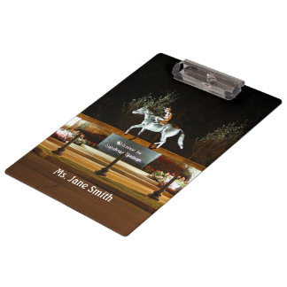 Native Dancer Horse Statue Saratoga Clipboard