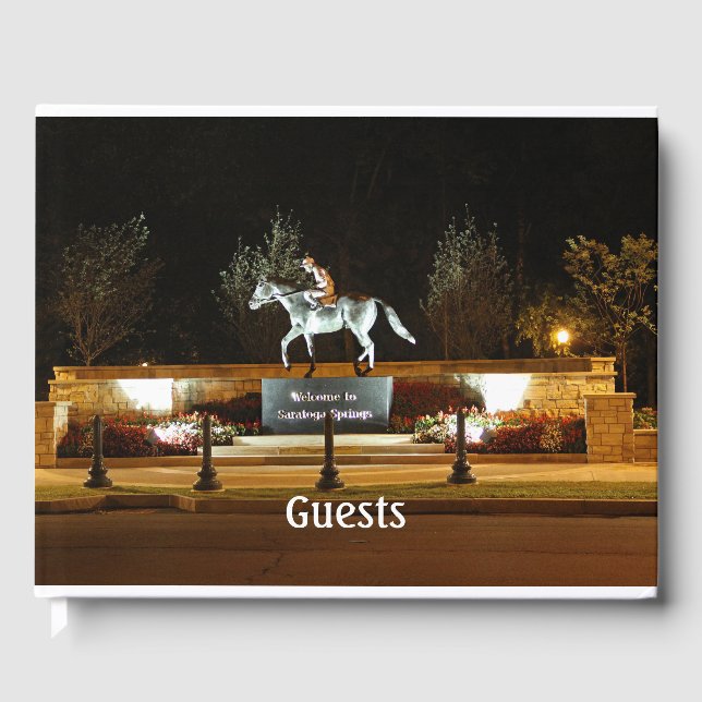 Native Dancer Horse Statue Saratoga Guest Book (Front)