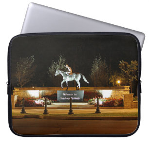 Native Dancer Horse Statue Saratoga Laptop Case