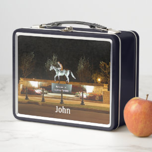 Native Dancer Horse Statue Saratoga Lunchbox