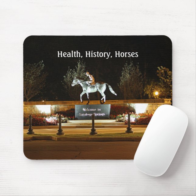 Native Dancer Horse Statue Saratoga Mousepad (With Mouse)