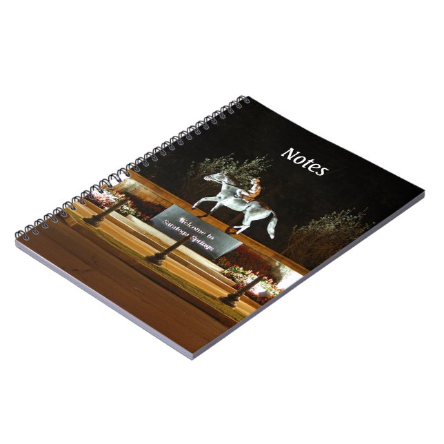 Native Dancer Horse Statue Saratoga Notebook (Left Side)