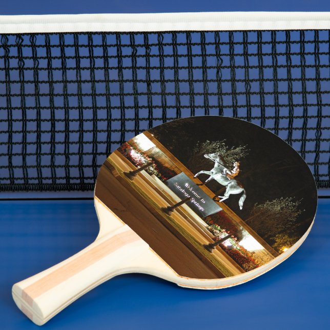 Native Dancer Horse Statue Saratoga Pong Paddle (Insitu)