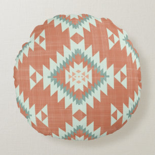 Native Desert Round Pillow