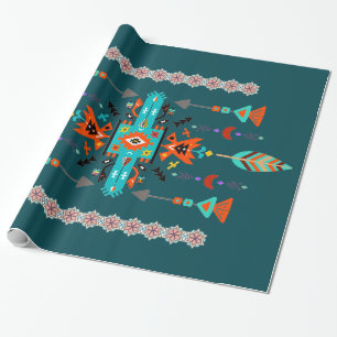 Native design wrapping paper