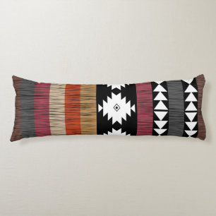 Native Ethnic Colourful Lines Pattern  Body Cushion