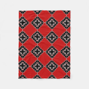 Native ethnic pattern fleece blanket
