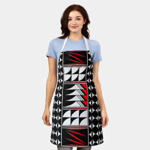 Native Feather Blessing in Red Apron