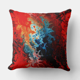 Native Fire Fractal Cushion