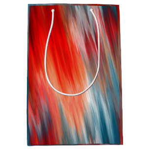 Native Fire Turquoise and red  Medium Gift Bag
