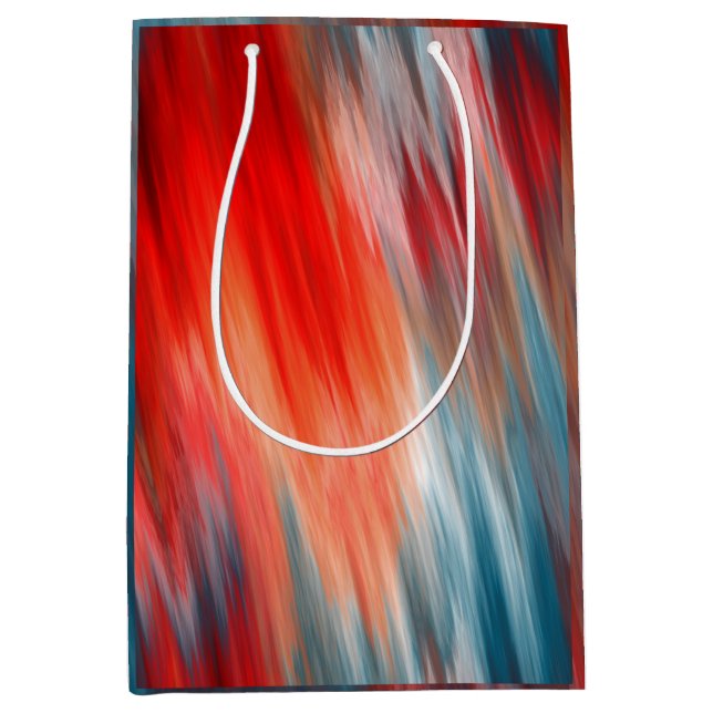 Native Fire Turquoise and red  Medium Gift Bag (Front)