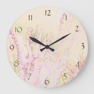 Native Flowers Wall Clock