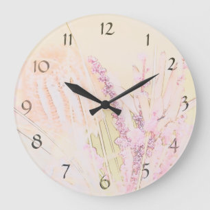 Native Flowers Wall Clock