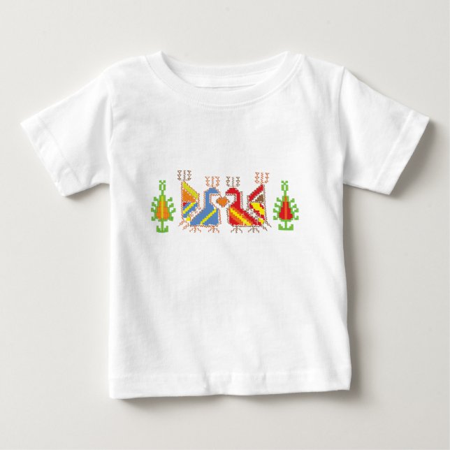 Native Geometric Pattern Baby Jersey T-Shirt (Front)