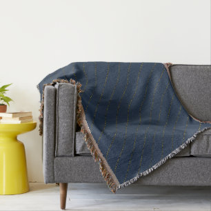 Native Gold Pattern Throw Blanket