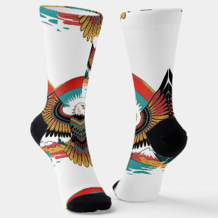 Native Golden Eagle Crew Socks