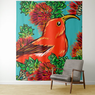 native hawaiian bird tapestry