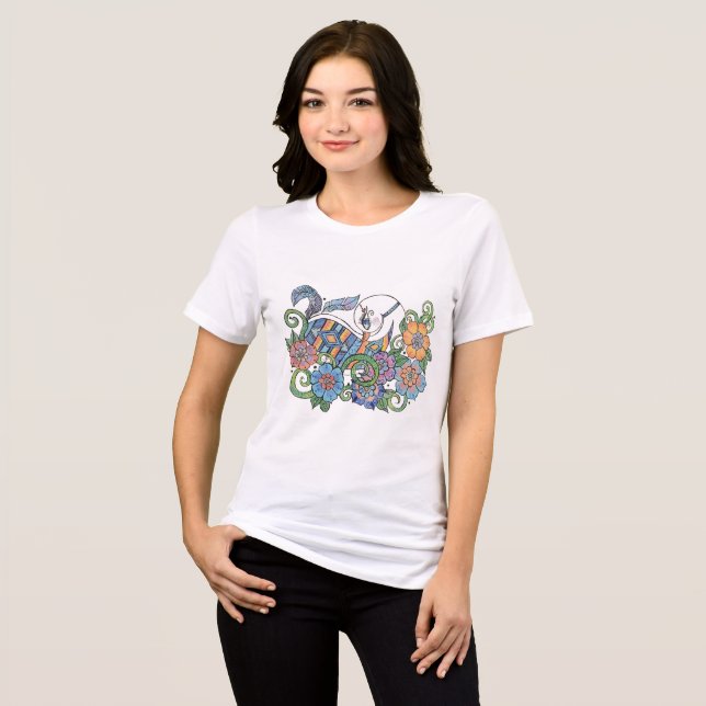 Native Henna T-Shirt Tri-Blend Shirt (Front Full)