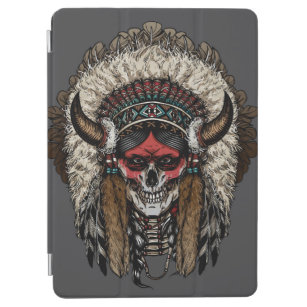 Native Indian Skull Face iPad Pro Cover Case